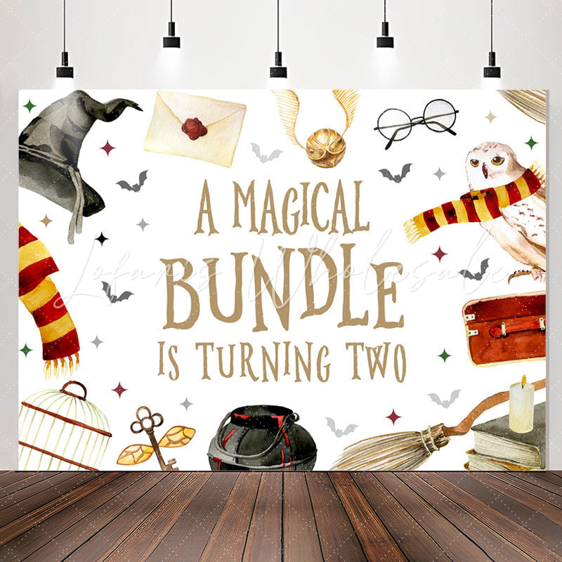 Lofaris Magical Bundle Is Turning Two 2nd Birthday Backdrop