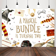 Lofaris Magical Bundle Is Turning Two 2nd Birthday Backdrop
