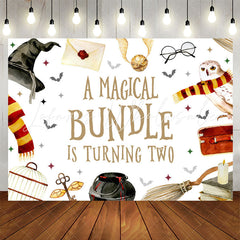 Lofaris Magical Bundle Is Turning Two 2nd Birthday Backdrop