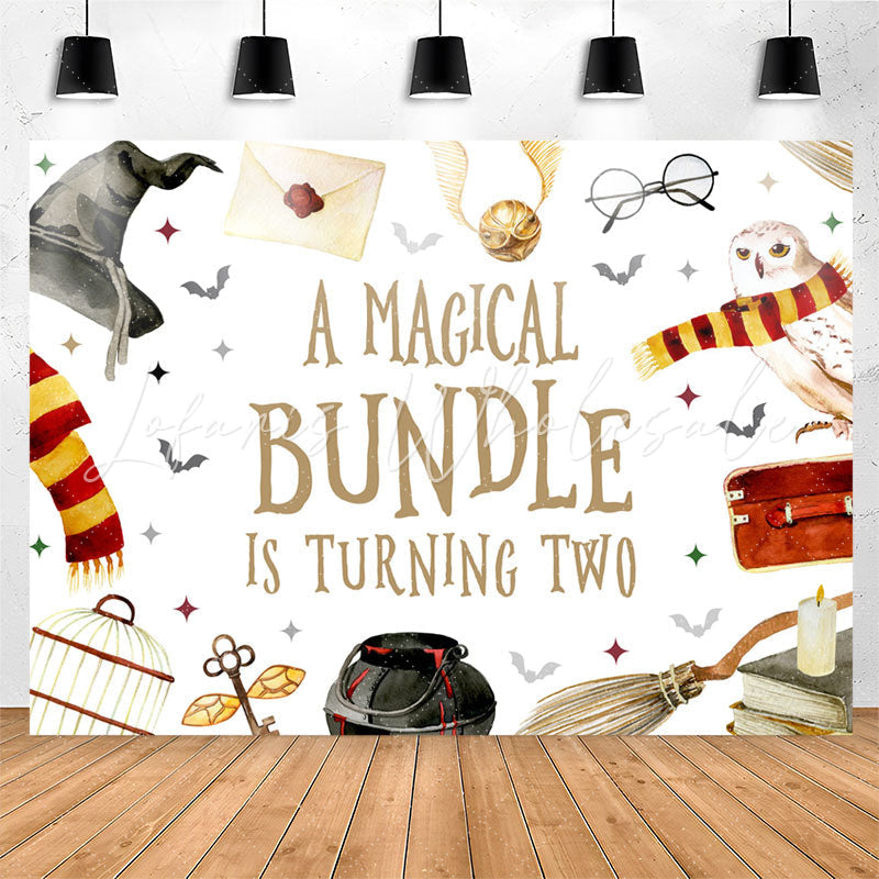 Lofaris Magical Bundle Is Turning Two 2nd Birthday Backdrop