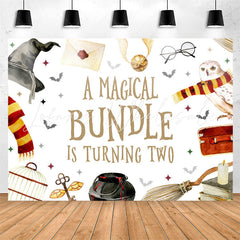 Lofaris Magical Bundle Is Turning Two 2nd Birthday Backdrop