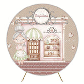 Magical Confectionery Round Backdrop for Fun Party Event