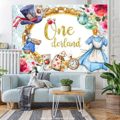 Lofaris Magical Fairy Theme Onederland Happy Birthday Backdrop