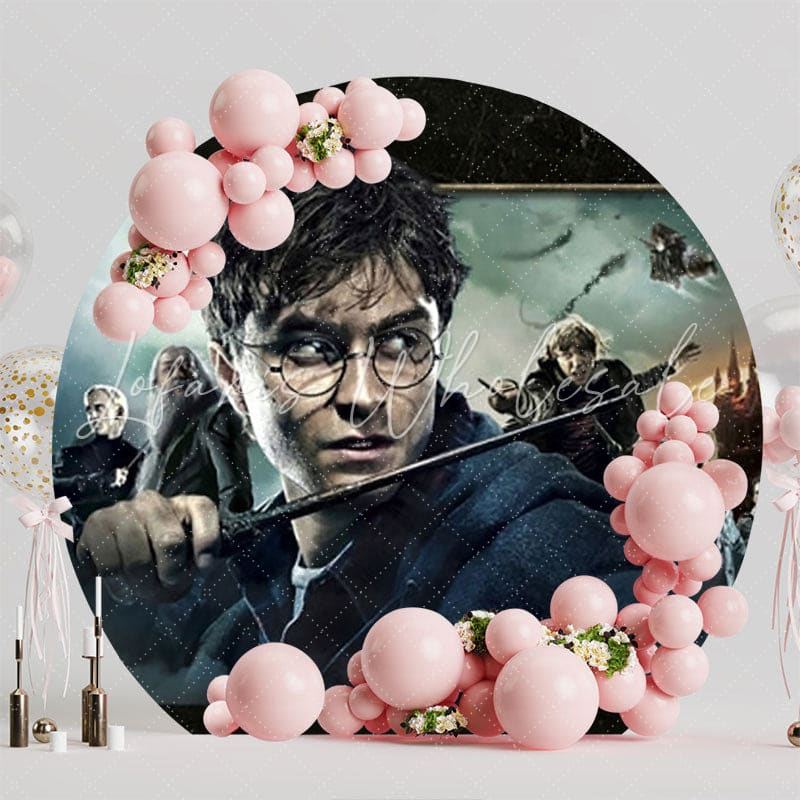 Magical Harry Potter Party Round Backdrop For Wizarding Theme