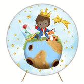 Magical The Little Prince Round Backdrop For Whimsical Party