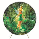 Magical Tinker Bell Round Backdrop For Fantasy Party Celebration