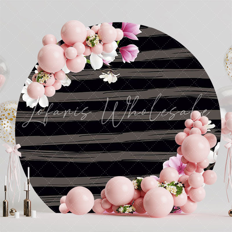 Magnolias Round Backdrop for Elegant Touch Decoration