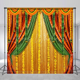 Lofaris Marigold streamer Indian Macrame Wedding Backdrop