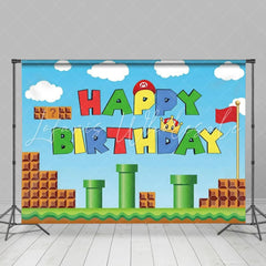 Mario Video Game Super Brother Backdrop For Party