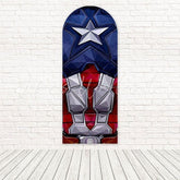 Marvel Captain America Hero Shield Arch Backdrop For Comic Style Party