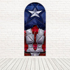 Marvel Captain America Hero Shield Arch Backdrop For Comic Style Party