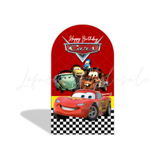 Mcqueen arch Birthday Party Arch Backdrop Wall Cloth Cover