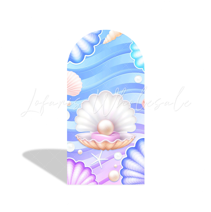 Mermaid Birthday Baby Shower Party Background Arch Backdrop Wall Cloth Cover