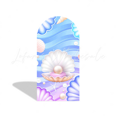 Mermaid Birthday Baby Shower Party Background Arch Backdrop Wall Cloth Cover