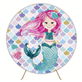 Mermaid Model 2 Magical Round Backdrop for Event