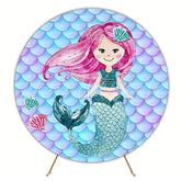Mermaid Model 3 Round Backdrop for Fantasy Fun Event