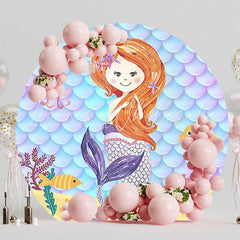 Mermaid Model 5 Round Backdrop for Fantasy Fun Party