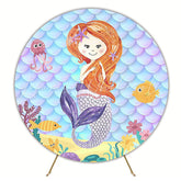 Mermaid Model 5 Round Backdrop for Fantasy Fun Party
