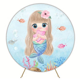 Mermaid Ocean Fantasy Round Backdrop For Underwater Celebrations
