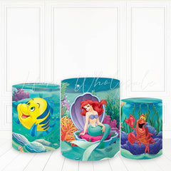 Lofaris Mermaid Sea Animals Plants Plinth Cover Cartoon Cake Table