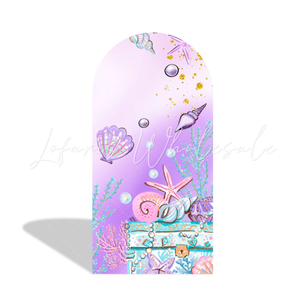 Mermaid Theme Birthday Baby Shower Party Background Arch Backdrop Wall Cloth Cover