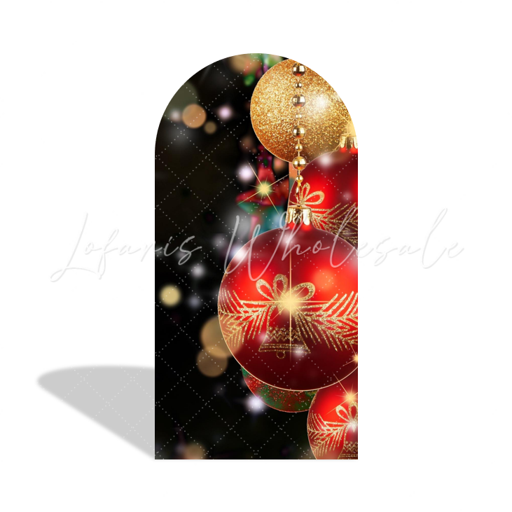 Merry Christmas Event Holiday Decoration Arch Backdrop Wall Cloth Cover