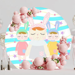 Metoo Doll Adorable Round Backdrop For Cute Kids Party Decor