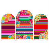 Mexican Fiesta Arch Backdrop Wall Cloth Cover