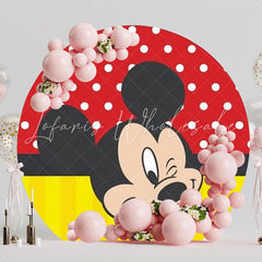 Mickey Mouse Classic Round Backdrop For Magical Birthday Party