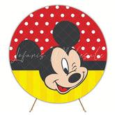 Mickey Mouse Classic Round Backdrop For Magical Birthday Party