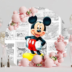 Mickey Round Backdrop For Birthday Party Celebration Theme