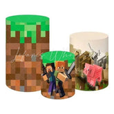 Minecraft Block Adventure Themed Cover Cylinders Kit