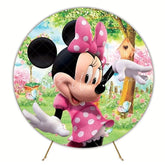 Minnie Mouse Classic Round Backdrop For Birthday Celebrations