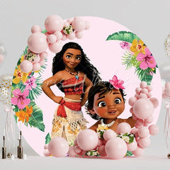 Moana Island Adventure Round Backdrop For Tropical Celebrations