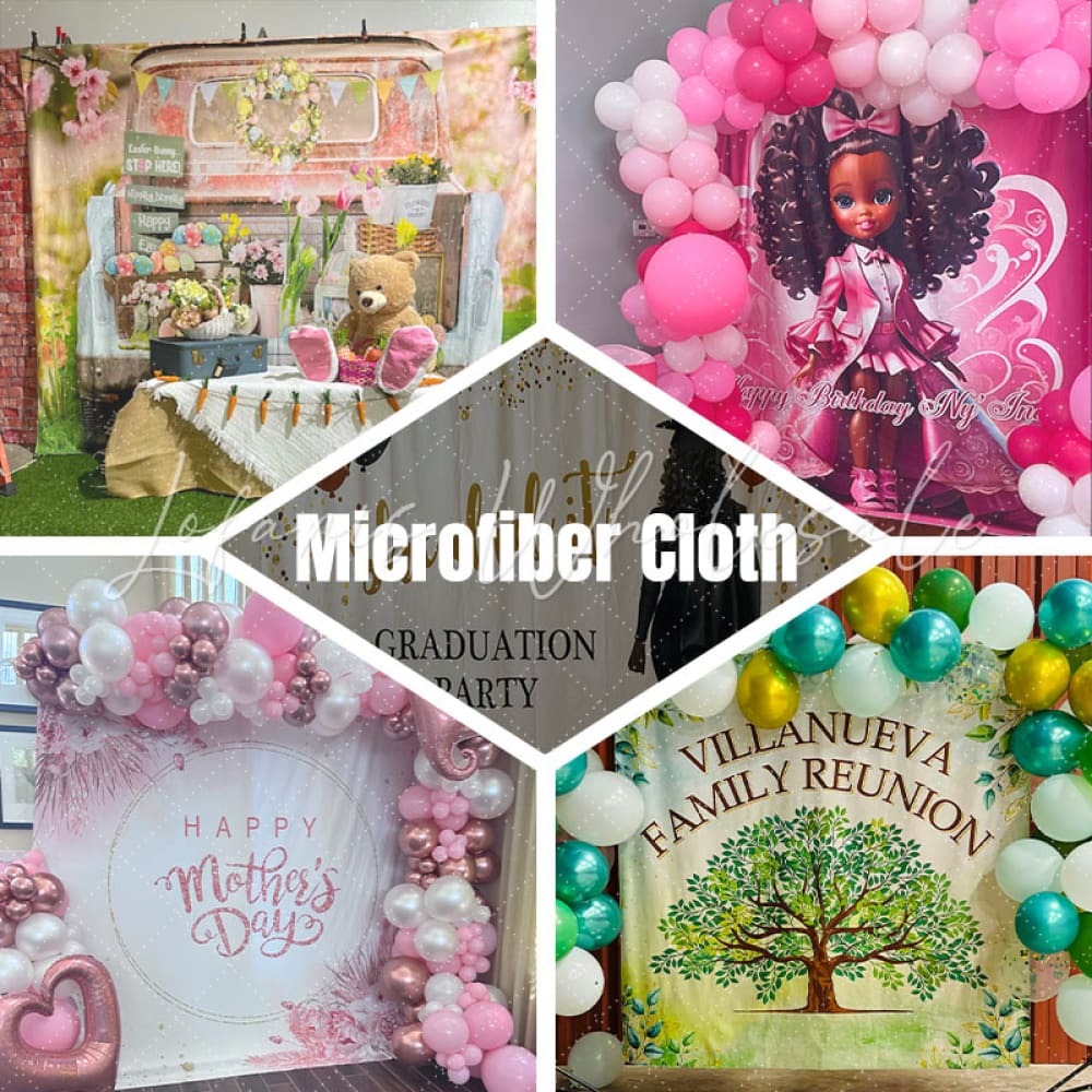 Moana Princess Happy Birthday Party Photo Backdrop For Kids Girls