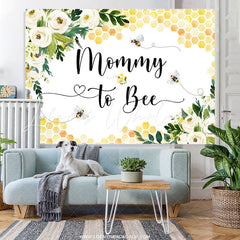 Lofaris Mommy To Bee Lovely Heart Flower Baby Shower Backdrop