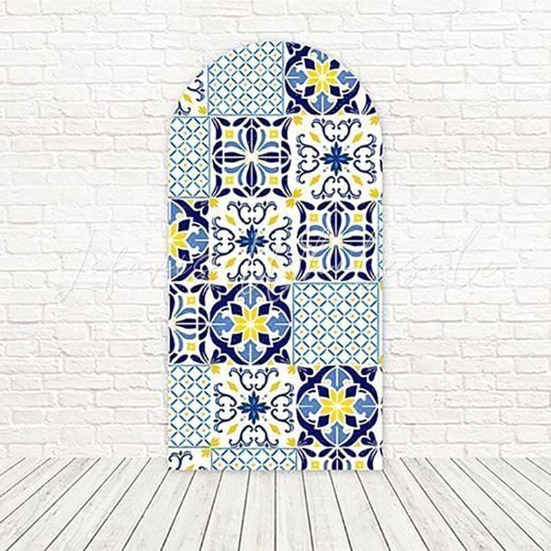 Moroccan Mediterranean Lemon Arch Backdrop For Vibrant Celebrations