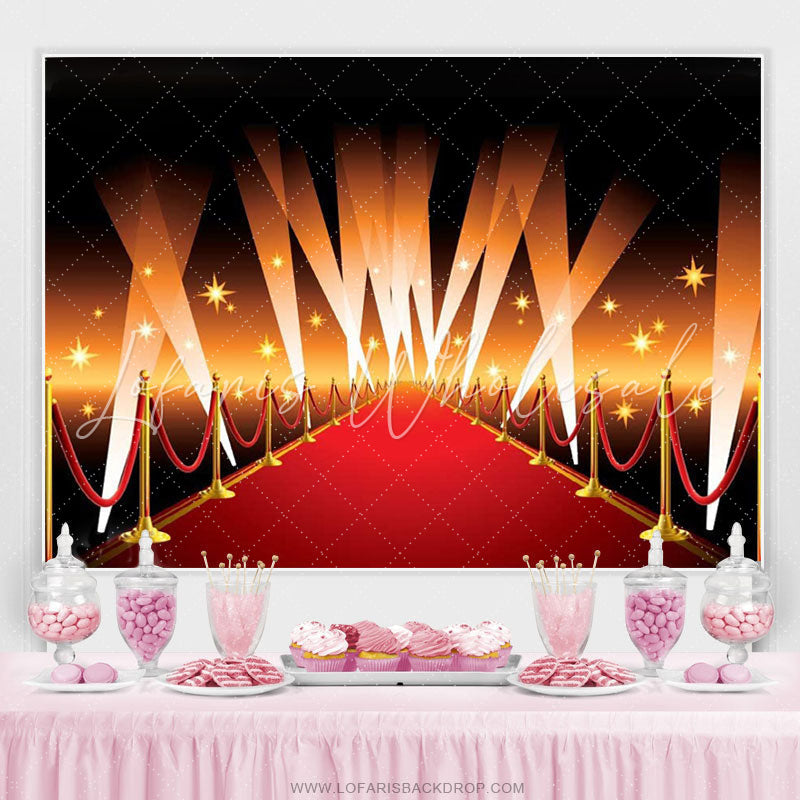 Lofaris Movie Premiere Award Ceremony Birthday Party Backdrop