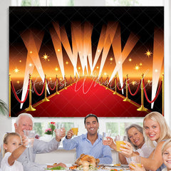 Lofaris Movie Premiere Award Ceremony Birthday Party Backdrop