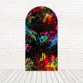 Musical Neon Concert Party Arch Backdrop For Dynamic Events