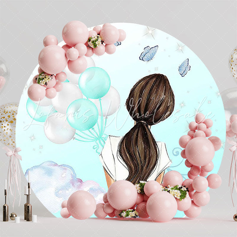 My 15 Years Tiffany Round Backdrop for Birthday Event