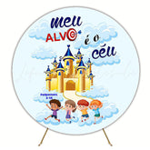 My Target is the Sky Round Backdrop for Inspirational Event