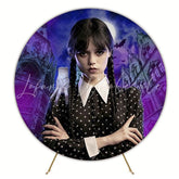 Mystery Wednesday Party Round Backdrop For Unique Celebration