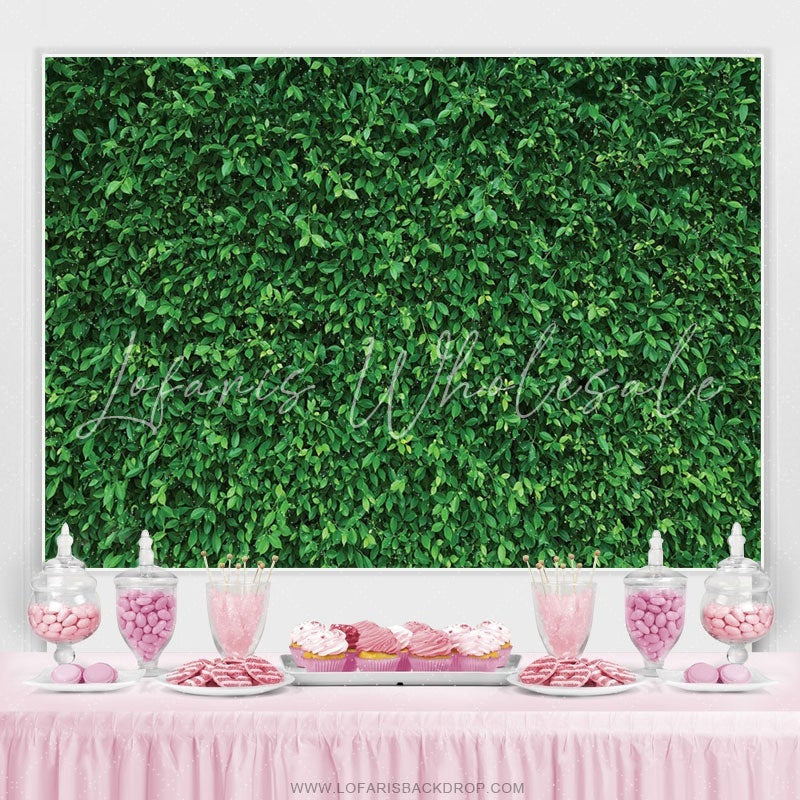 Lofaris Nature Green Leaves Backdrop For Birthday Party Decoration