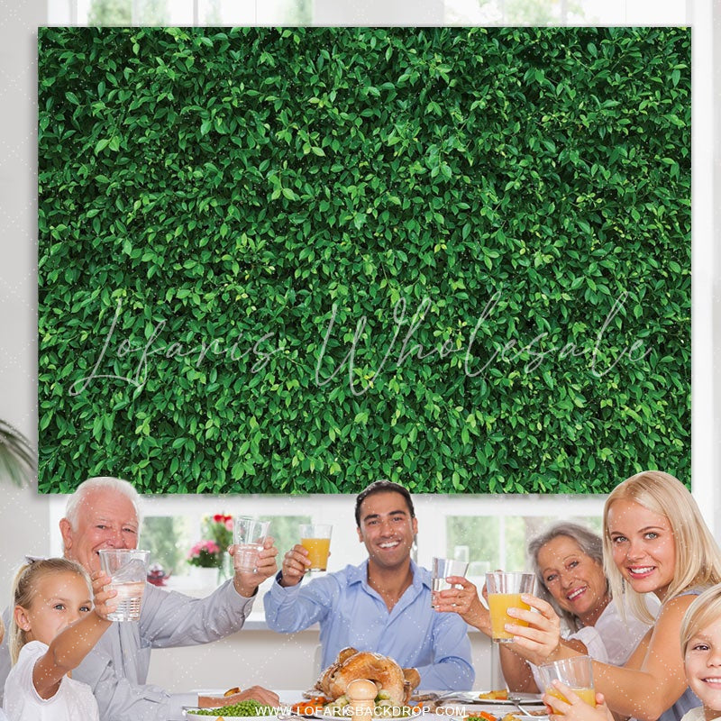 Lofaris Nature Green Leaves Backdrop For Birthday Party Decoration