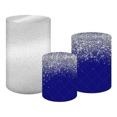 Navy Blue Glitter Shine Sparkle Themed Cover Cylinders Kit