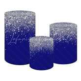 Navy Blue Glitter Shine Themed Cover Cylinders Kit
