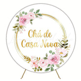 New Home Party Festive Round Backdrop for Housewarming Event