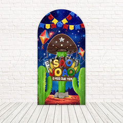 Night Sand Sao Joao Festival Glow Arch Backdrop For Outdoor Bash