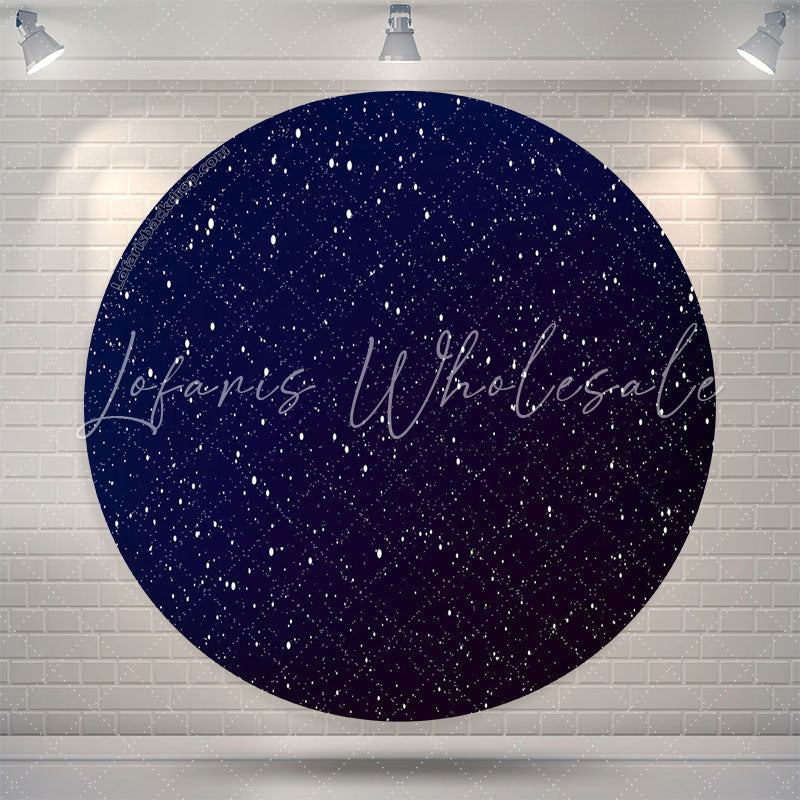 Lofaris Night Sky Sparkling Stars Happy Birthday Backdrop